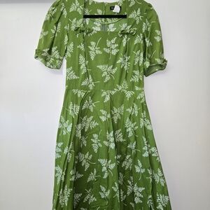 Green Floral Dress